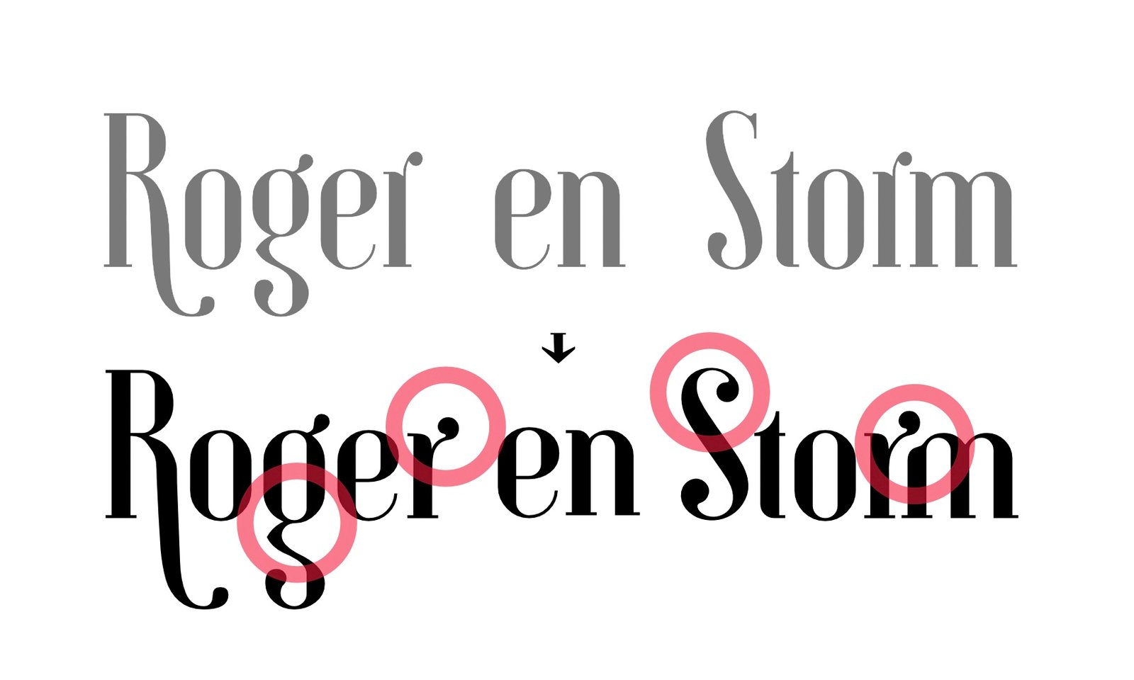 Roger en Storm detail
